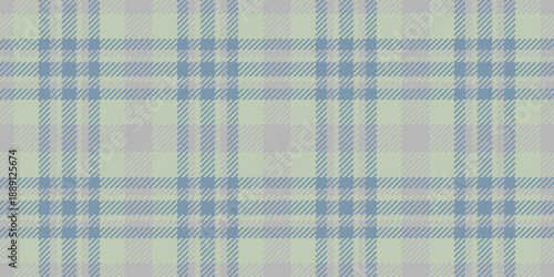 Mesh tartan check texture, calm plaid seamless pattern. Periodic textile fabric background vector in pastel and grey colors.