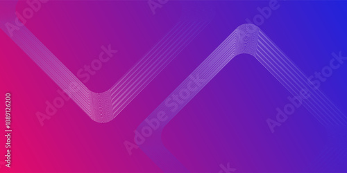 Modern abstract gradient banner background with glowing geometric lines. Futuristic design. Space for your text. Suit for cover, header, banner, advertising. eps 10