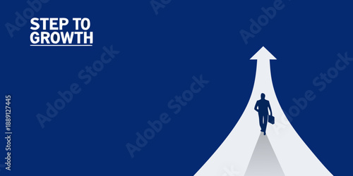 A lone figure walks toward the light symbolizing progress and personal growth