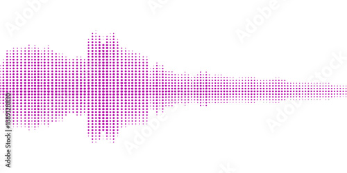 Abstract vector illustration of a digital music background featuring blue audio waves and equalizer frequency lines in a modern technology pattern for web design