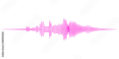 Abstract music background featuring digital blue sound wave equalizer illustrations and electronic audio pulse frequency waveforms for a modern technology design