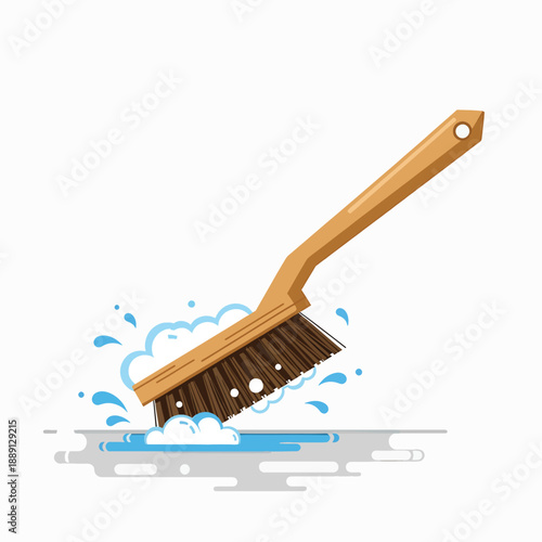 Cleaning Brush with Water