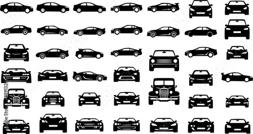car icons set