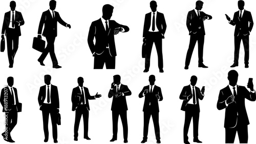 business people silhouettes