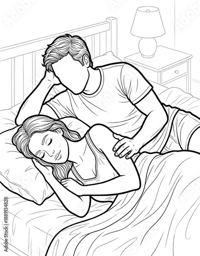 Cozy Moment at Home: An Adult Coloring Book for Women Featuring Romantic Couples, Cozy Home Interiors, and Hygge Living for Stress Relief (The Faceless Love Collection