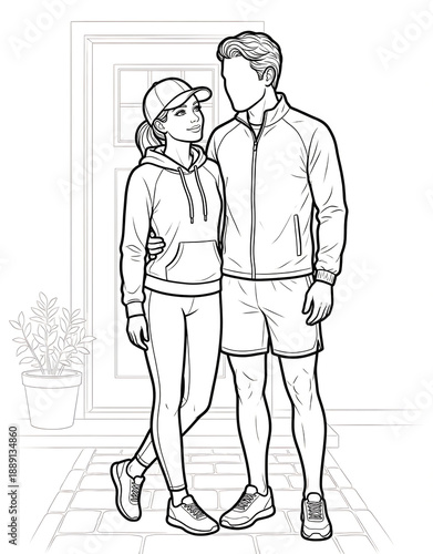 Cozy Moment at Home: An Adult Coloring Book for Women Featuring Romantic Couples, Cozy Home Interiors, and Hygge Living for Stress Relief (The Faceless Love Collection