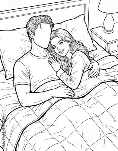 Cozy Moment at Home: An Adult Coloring Book for Women Featuring Romantic Couples, Cozy Home Interiors, and Hygge Living for Stress Relief (The Faceless Love Collection