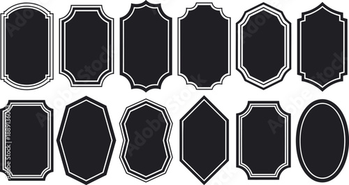 Black frames and borders collection for designers and artists high quality graphics