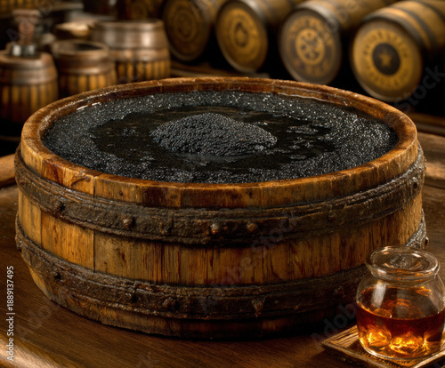 Barrel full of black caviar...