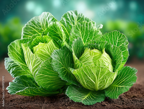 Cabbage farm field
