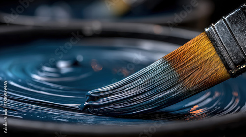 Hair colorist mixing dye in...