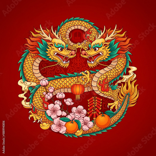 Wallpaper Mural chinese dragon head Torontodigital.ca