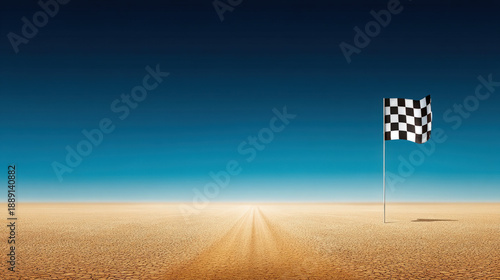 Racing finishing post with ...