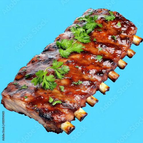 Barbecue Ribs Isolated