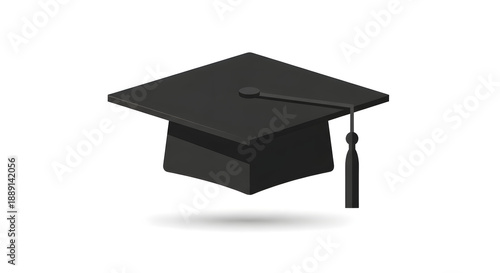 Wallpaper Mural Black Graduation Cap Icon, Education Success Symbol Torontodigital.ca