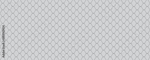 Wire mesh fence isolated on white background. Mesh texture for fishing nets. Seamless black pattern for sportswear or soccer goal, volleyball net, basketball hoop, hockey, athletics.