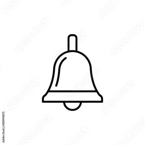 Vector illustration icon a simple line drawing of a bell