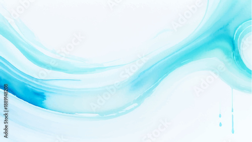 Abstract Vector captivating abstract design with flowing, cerulean hues evoking a sense of calm and fluidity. Featuring the smooth undulations and gentle transitions of color. 