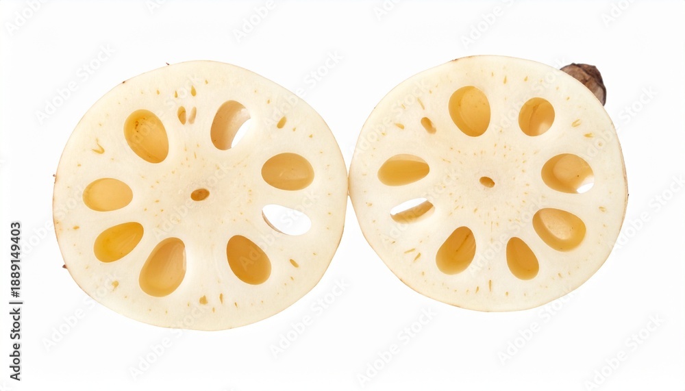 Obraz premium Lotuswurzel isoliert