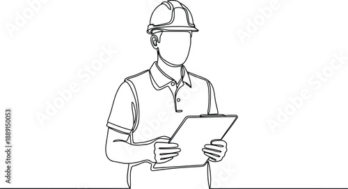 Cartoon vector illustration of a smiling young doctor holding a clipboard and wearing a stethoscope