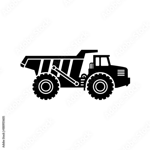 vector illustration of a tractor