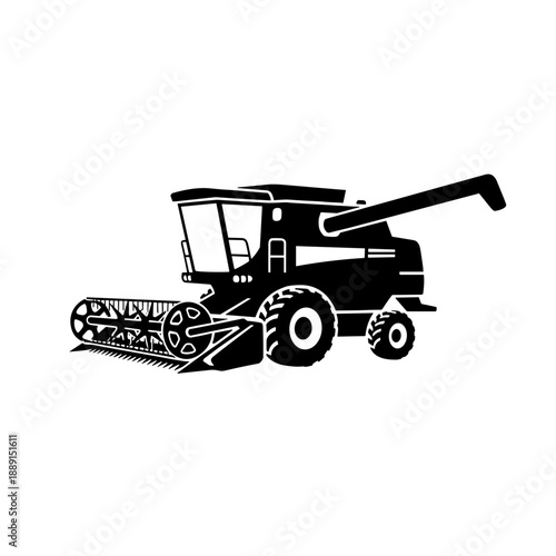 combine harvester tractor