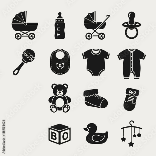 Black Silhouette Vector Set of Wine Bottles, Decanters, and Glasses