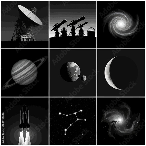 Black Silhouette Vector Set of Wine Bottles, Decanters, and Glasses