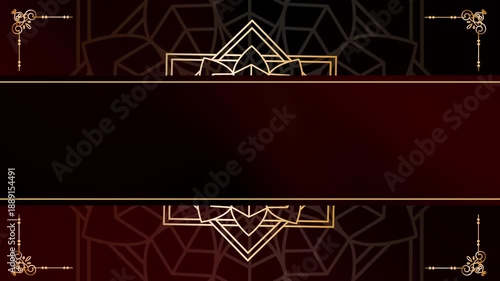 Subtle Motion Verdant Bloom Mandala Gold Animated Background
