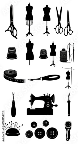 Black Silhouette Vector Set of Wine Bottles, Decanters, and Glasses