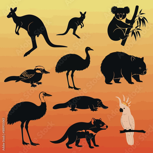 Black Silhouette Vector Set of Wine Bottles, Decanters, and Glasses