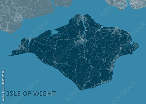 Isle of Wight Road Network Map Visualization