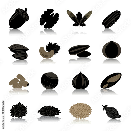 Black Silhouette Vector Set of Wine Bottles, Decanters, and Glasses