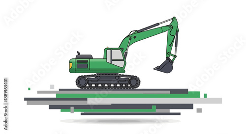 Advanced Excavator Machine Ready For Construction Projects