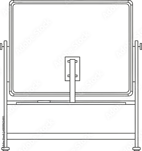 Minimalist vector illustration of industrial equipment