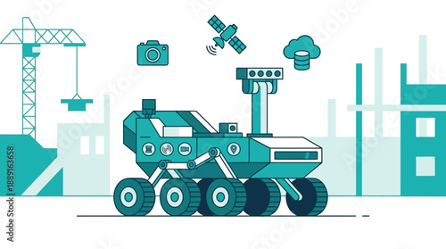 Advanced Robotic Explorer With Satellite And Cloud Technology Integration