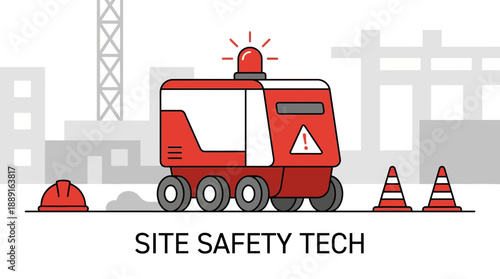 Advanced Autonomous Site Safety Robot Enhancing Construction Zone Security