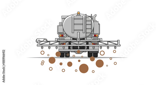 Agricultural Sprayer Truck Spreading Fertilizer For Crop Production