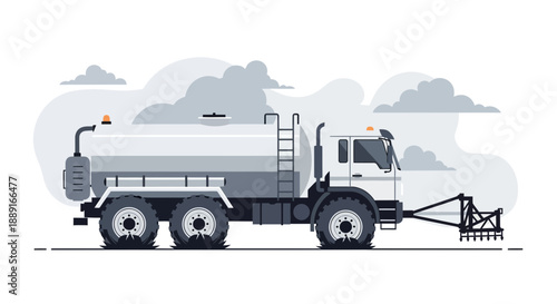 Agricultural Sprayer Truck With Large Tires And Spraying Equipment