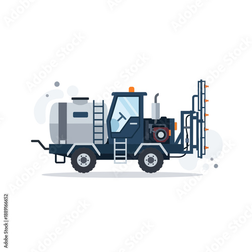 Agricultural Spraying Vehicle For Crop Protection And Field Treatment Modern Design