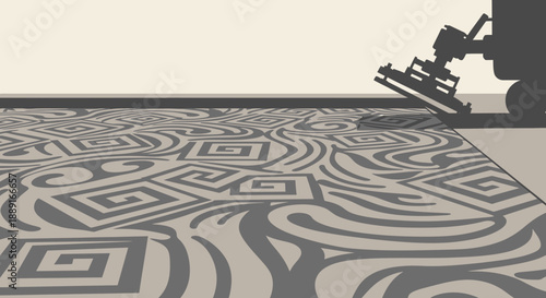 Automated Floor Patterning Technology For Interior Design