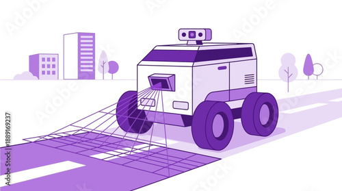 Autonomous Delivery Bot Navigates City Streets With Advanced Sensor Technology