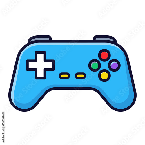 Game Controller Icon – Colorful Video Game Gamepad Symbol for Gaming & App Design