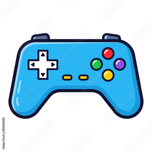 Game Controller Icon – Colorful Video Game Gamepad Symbol for Gaming & App Design