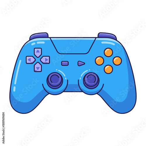 Game Controller Icon – Colorful Video Game Gamepad Symbol for Gaming & App Design