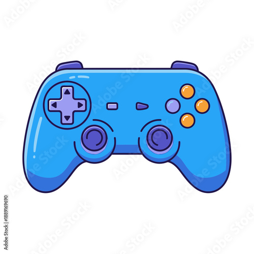 Game Controller Icon – Colorful Video Game Gamepad Symbol for Gaming & App Design