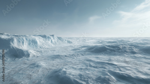 Wallpaper Mural A clean frozen scene highlighting cold beauty and minimal form. Torontodigital.ca