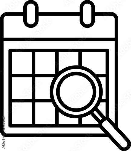 Calendar planning icon representing scheduling and business management