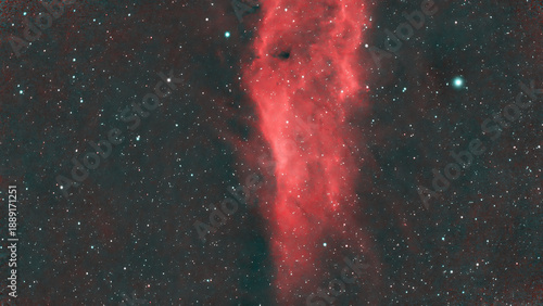 California Nebula NGC 1499 in the winter sky