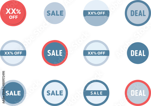 Sale and deal badges collection